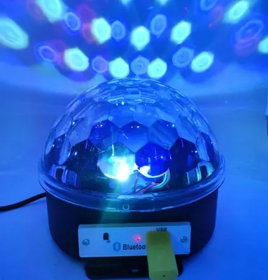Светодиодный диско-шар \"Magic Ball\" с пультом управления, Bluetooth и  флешка купить в Новосибирске по цене 726 руб c доставкой по России
