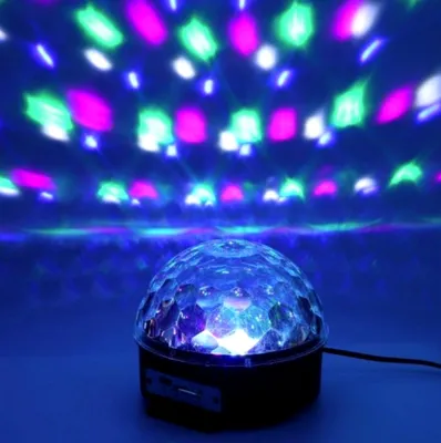 Купить USB диско-шар ночник Bluetooth-динамик DJ сценический проектор лампа  Декор для вечеринки | Joom