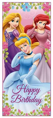 Happy Birthday Disney Princess Card