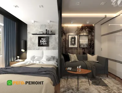 Дизайн однокомнатной квартиры в Краснодаре и области | Стоимость разработки  дизайна под ключ ✓ РЕГО-РЕМОНТ-23