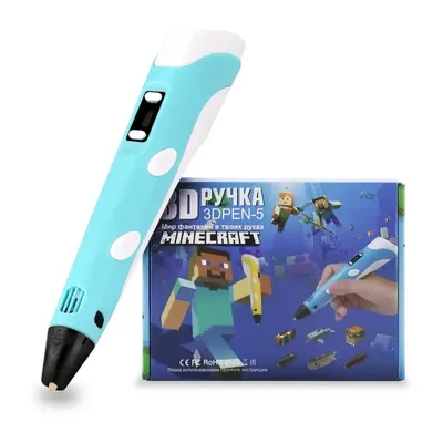Отзывы о 3D ручка 3D PEN-2 ABS 150м, Книжка трафаретов, прозрачный коврик.  Цвет голубой - отзывы покупателей на Мегамаркет | 3D ручки 230 -  600009036200