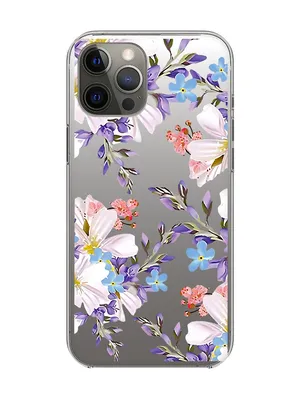 Прозрачный чехол на iPhone 12 Pro Max :: Цветочный рисунок (принт 272)  (ID#1800475245), цена: 235 ₴, купить на Prom.ua