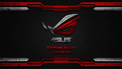 Обои на рабочий стол Бренд Асус / Asus в красно-черных тонах (Republic of  Gamers / Республика Геймеров), обои для рабочего стола, скачать обои, обои  бесплатно