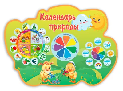 Стенд «Календарь природы» с постоянной информацией