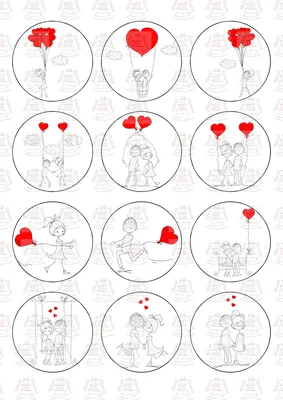 Вафельная картинка для капкейков Любовь (101164) (ID#489396653), цена: 40  ₴, купить на Prom.ua