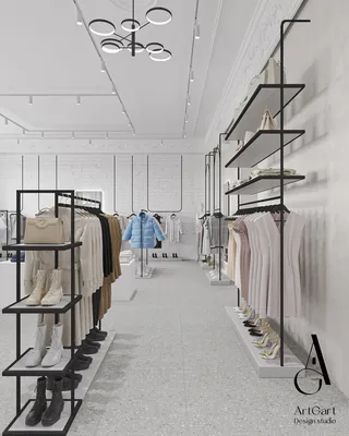 Дизайн интерьера магазина женской одежды и обуви ❘ Студия дизайна интерьера  и архитектуры BORISSTUDIO