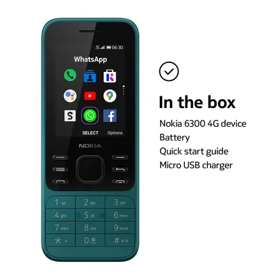 Nokia 6300 4G LTE Cell Phone 3 Colors Unlocked Dual SIM KaiOS SmartPhone |  eBay