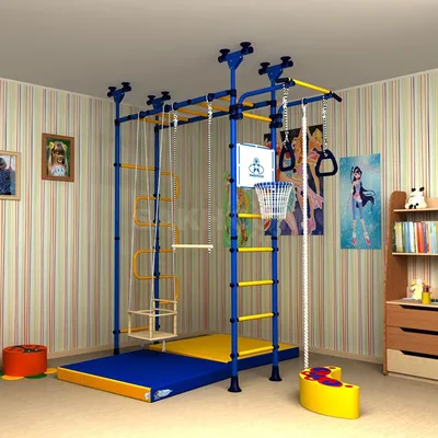 Спортивный уголок в детской комнате, варианты с фото | Студия Дениса Серова