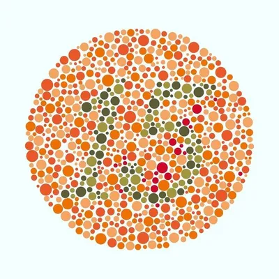 Тест для определения дальтонизма Test (Ишихара) Тест цветовой слепоты Japan  (ID#1855784355), цена: 2830 ₴, купить на Prom.ua