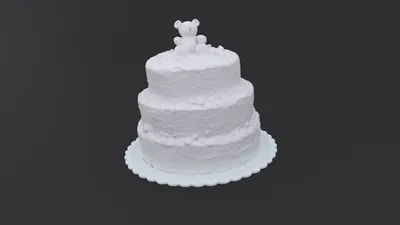 Торт - текстурированная модель также хороша для 3D-печати 3D Модель $60 -  .blend .obj - Free3D