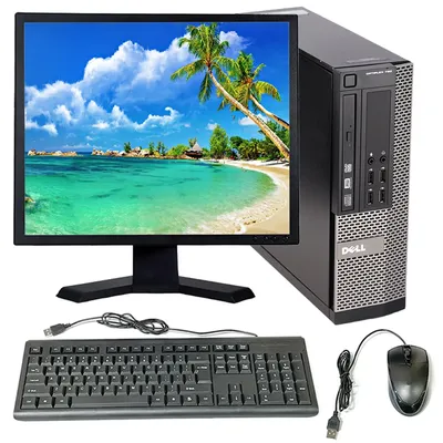 Dell i5 Desktop Computer 3.20GHz 8GB RAM 500GB HD 19\" LCD Windows 10 PC  Wi-Fi | eBay