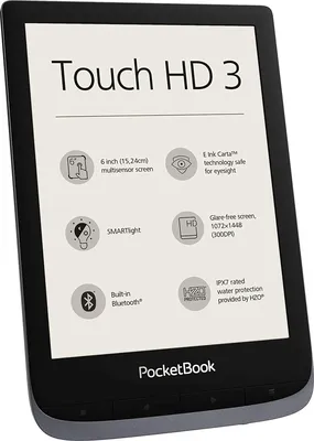Pocketbook PB632 Touch HD 3 Metallic Grey 6\" E-ink Book Reader WiFi 16GB  Memory | eBay