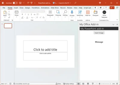 PowerPoint add-in tutorial - Office Add-ins | Microsoft Learn