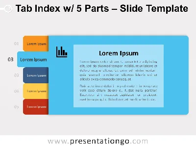 Tab Index for PowerPoint and Google Slides - PresentationGO