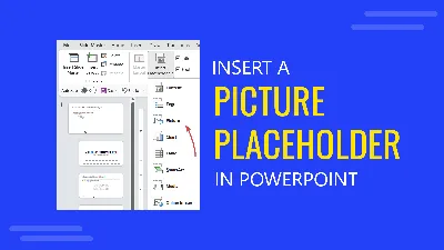 Insert a picture placeholder in PowerPoint