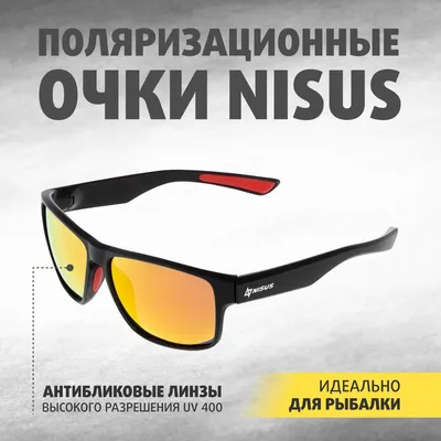 Очки поляризационные в жест. чехле Nisus (N-OP-LZ0471-O) - купить с  доставкой по выгодным ценам в интернет-магазине OZON (1114356821)
