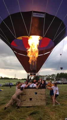 Частный полет на воздушном шаре с друзьями или семьей