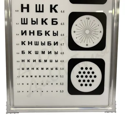 Таблицы для проверки зрения - купить с доставкой по выгодным ценам в  интернет-магазине OZON (1237525533)