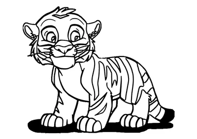 Раскраска Тигр | Раскраски для детей печать онлайн