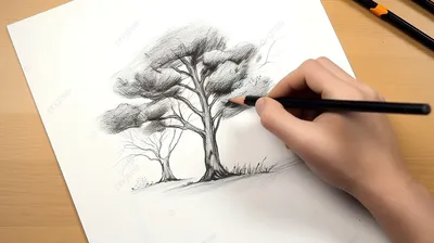 Техника рисования карандашом, штрихи, …» — создано в Шедевруме