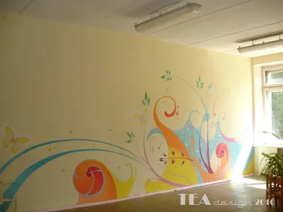 Пин от пользователя Nadejda на доске Росписи на стенах,обои,декор,лепнина.барельеф  | Роспись стен, Окрашенные стены, Детский декор стен
