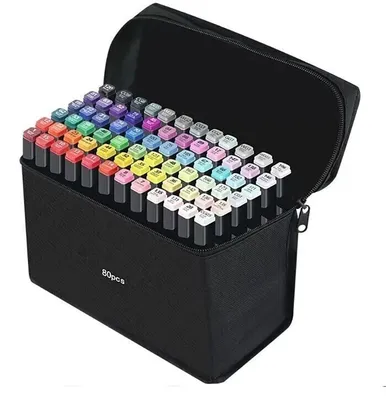 Маркеры для скетчинга 48 цветов - купить с доставкой по выгодным ценам в  интернет-магазине OZON (205161514)