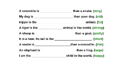 Степени сравнения прилагательных в английском языке: правила, примеры