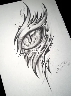 Pin by Ksiona on Art | Dragon art, Cool drawings, Eye tattoo