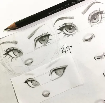Легкие рисунки для срисовки карандашом глаза - 56 фото
