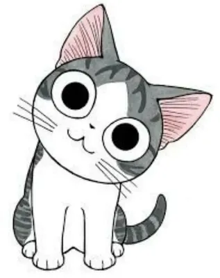 Рисунки аниме котиков для срисовки (80 фото)