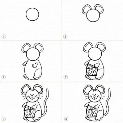 Рисунки карандашом мышка (59 фото) 🔥 Прикольные картинки и юмор