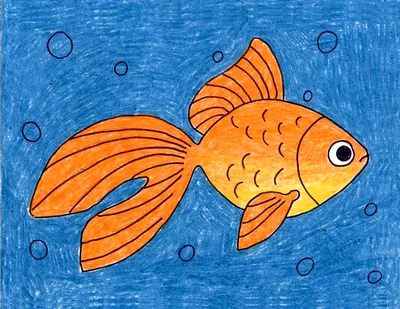 Легкий рисунок рыбки - 64 фото