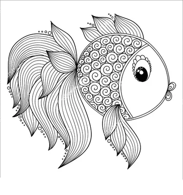 Рисунок рыба с узорами » maket.LaserBiz.ru - Макеты для лазерной резки