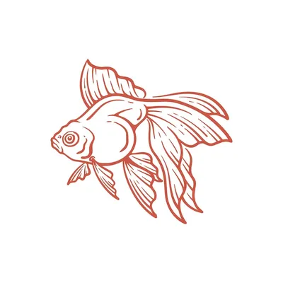 Рыба. Изящно конечная иллюстрация вектора рыбы линейный для живописи. План.  Рисунок руки. Линейные рыбы для книжка-раскраски дальш Иллюстрация вектора  - иллюстрации насчитывающей изогнуто, конспектировано: 180845943