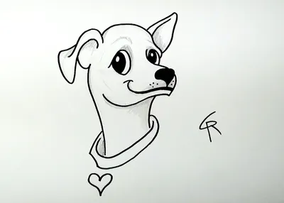 Акварельный портрет радужной собаки