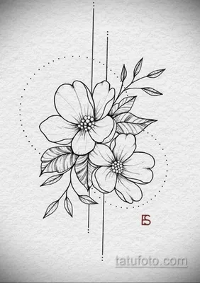 Рисунки для срисовки цветочки - 64 фото