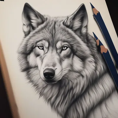Красивые рисунки волка | Пикабу