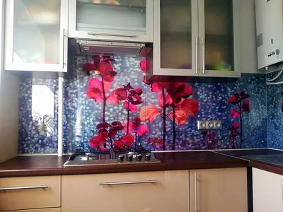 Скинали в Москве - фартук для кухни из стекла от производителя