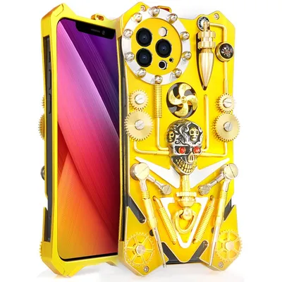 Покупайте Механический Механический Телефон Для Iphone 13 Pro Max 6,7  Дюйма, Готическая Игрушка с Черепами Shockpereper - Золото в Китае |  TVC-Mall.com