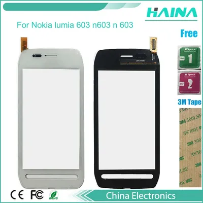 Сенсорный экран белого цвета для Nokia lumia 603 n603 | AliExpress