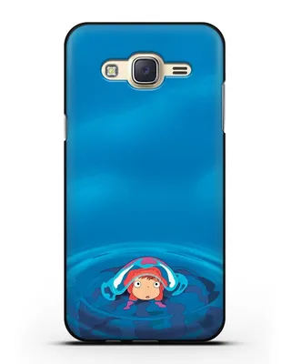 Чехол аниме Рыбка Поньо на утёсе - Осторожная Поньо для Samsung Galaxy J7  Neo [SM-J701F] силиконовый купить недорого в интернет-магазине Caseme