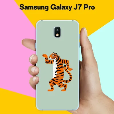 Силиконовый чехол на Samsung Galaxy J7 Pro Тигр / для Самсунг Галакси Джей  7 Про — купить в интернет-магазине по низкой цене на Яндекс Маркете