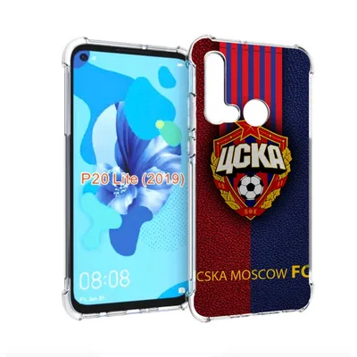 Чехол бампер MyPads фк цска для Huawei P20 Lite (2019), купить в Москве,  цены в интернет-магазинах на Мегамаркет