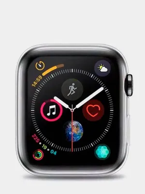 Чехол силиконовый для часов Apple Watch 1,2,3,4,5,6,7,SE на  38,40,41,42,44,45, прозрачный купить по низким ценам в интернет-магазине  Uzum (832628)