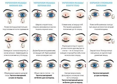 Для упражнения глаз