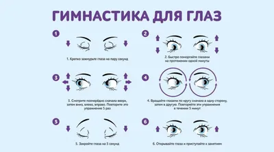 Гимнастика для глаз: комплекс упражнений для зрения