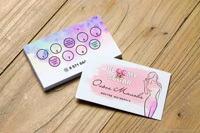 Шаблон визитки №2922 - косметология, салоны красоты, тату, боди-арт -  скачать визитную карточку на PRINTUT