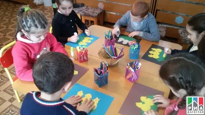 В Амущинском детском саду провели занятие по аппликации | Информационный  портал РИА \"Дагестан\"