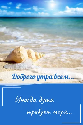 Доброе утро море