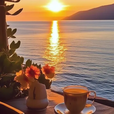Самое доброе утро-на берегу моря🥥 | Instagram
